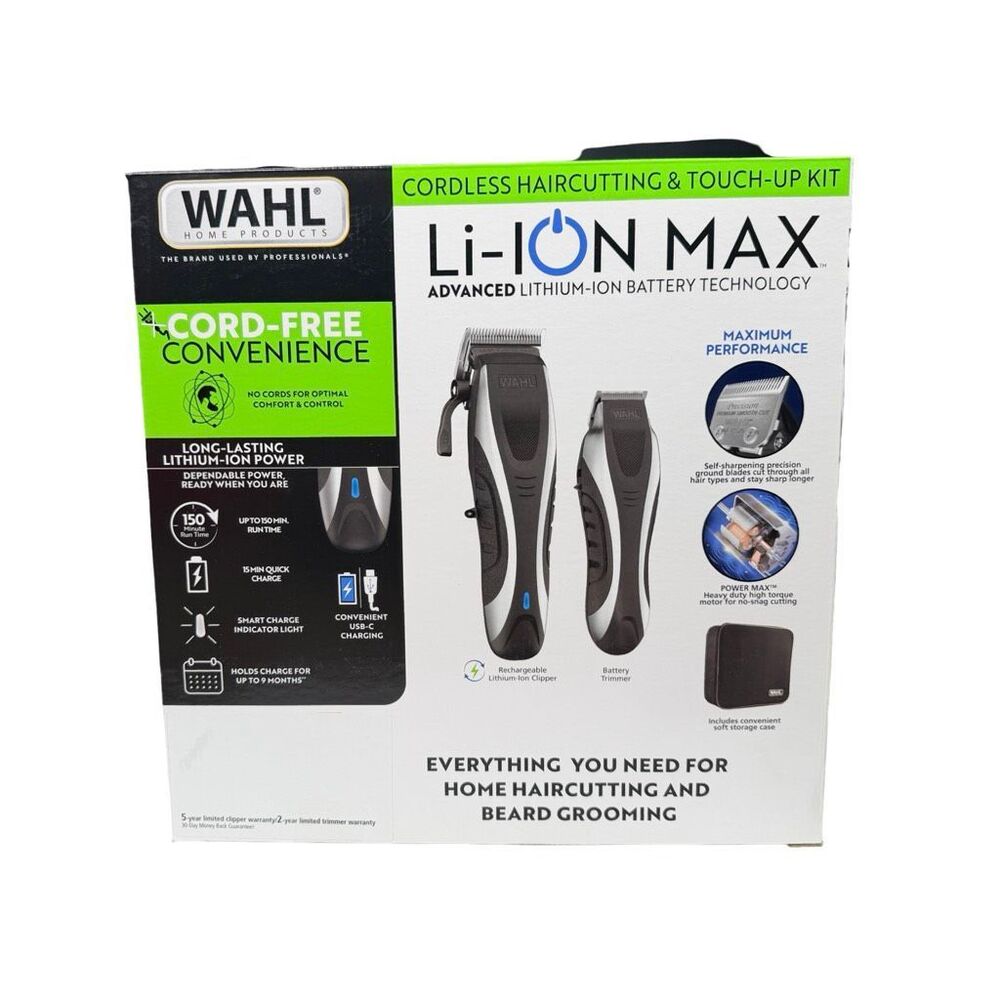 Wahl Li-Ion Max Cordless Haircutting & Beard Grooming Kit